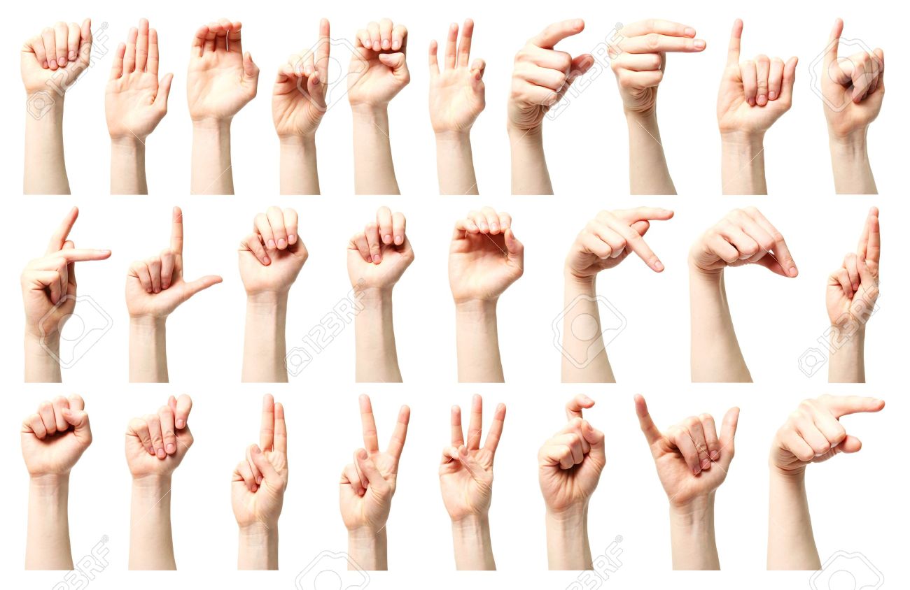Sign Language A Collage The American Sign Language Alphabet Sign Language A Collage The American Sign Language Alphabet