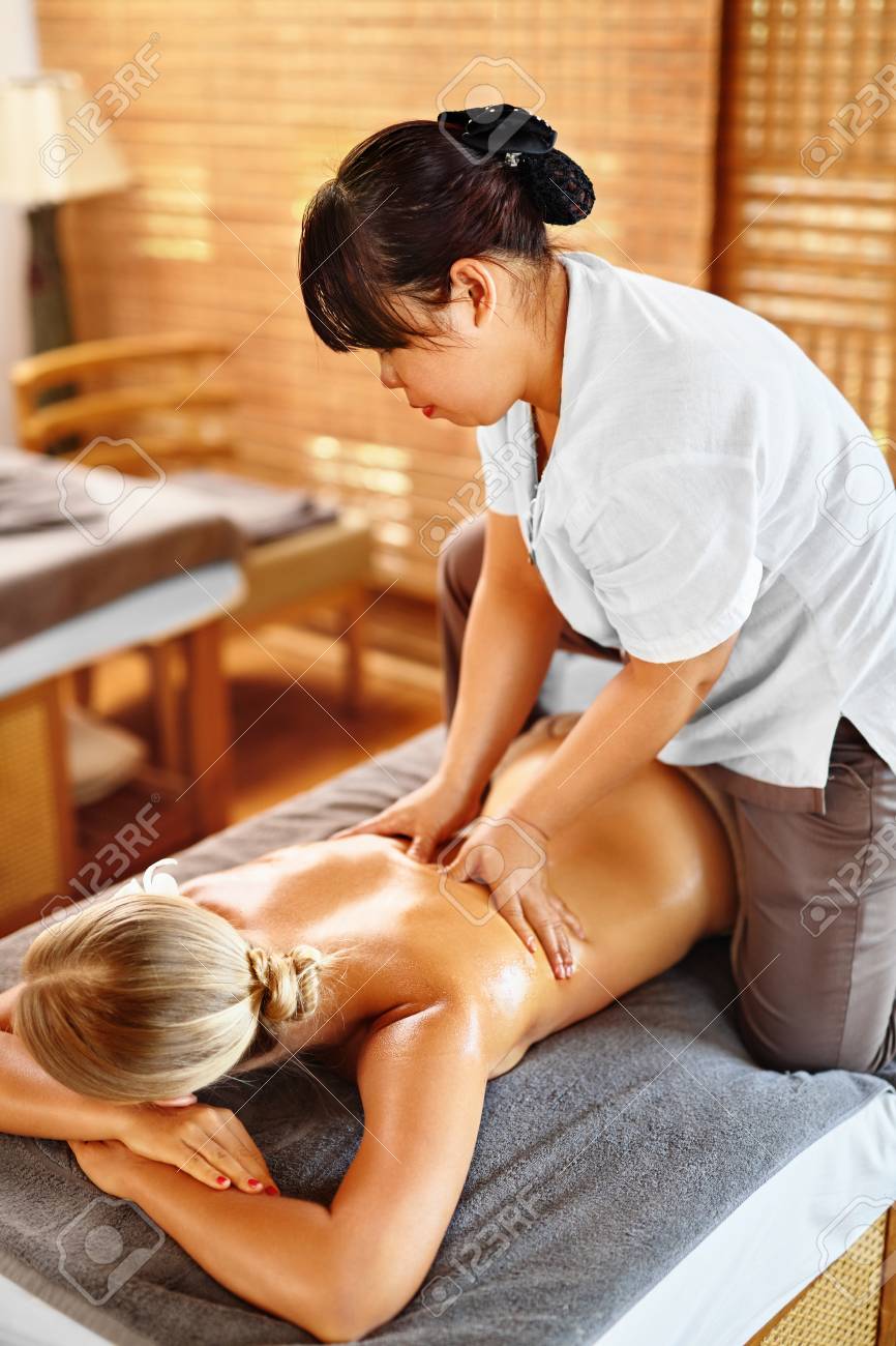 Lovely women relaxing sensual massage