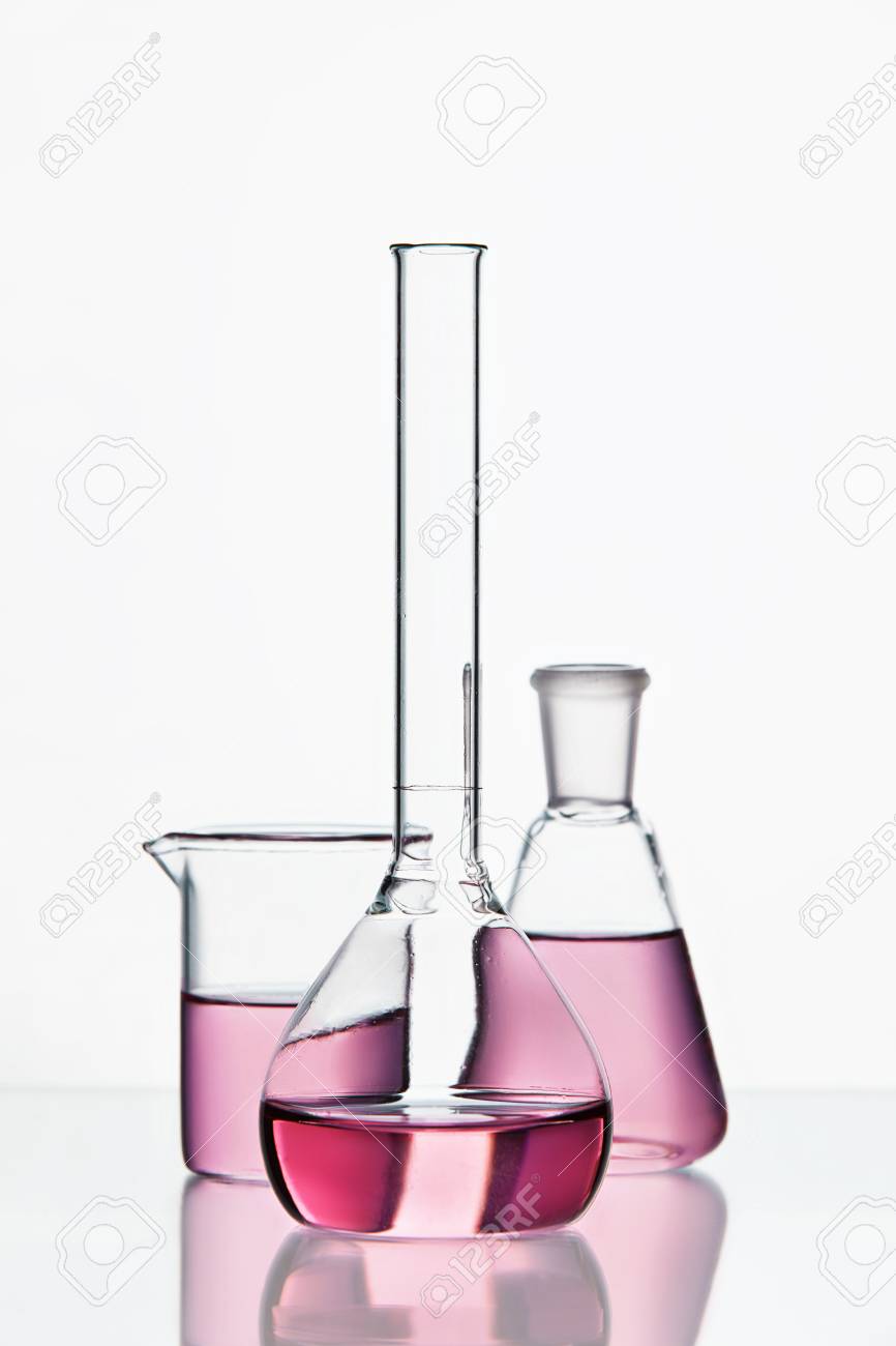 Laboratory Supplies Transparent Glassware With Colorful Chemical Stock Photo Picture And Royalty Free Image Image 100905095