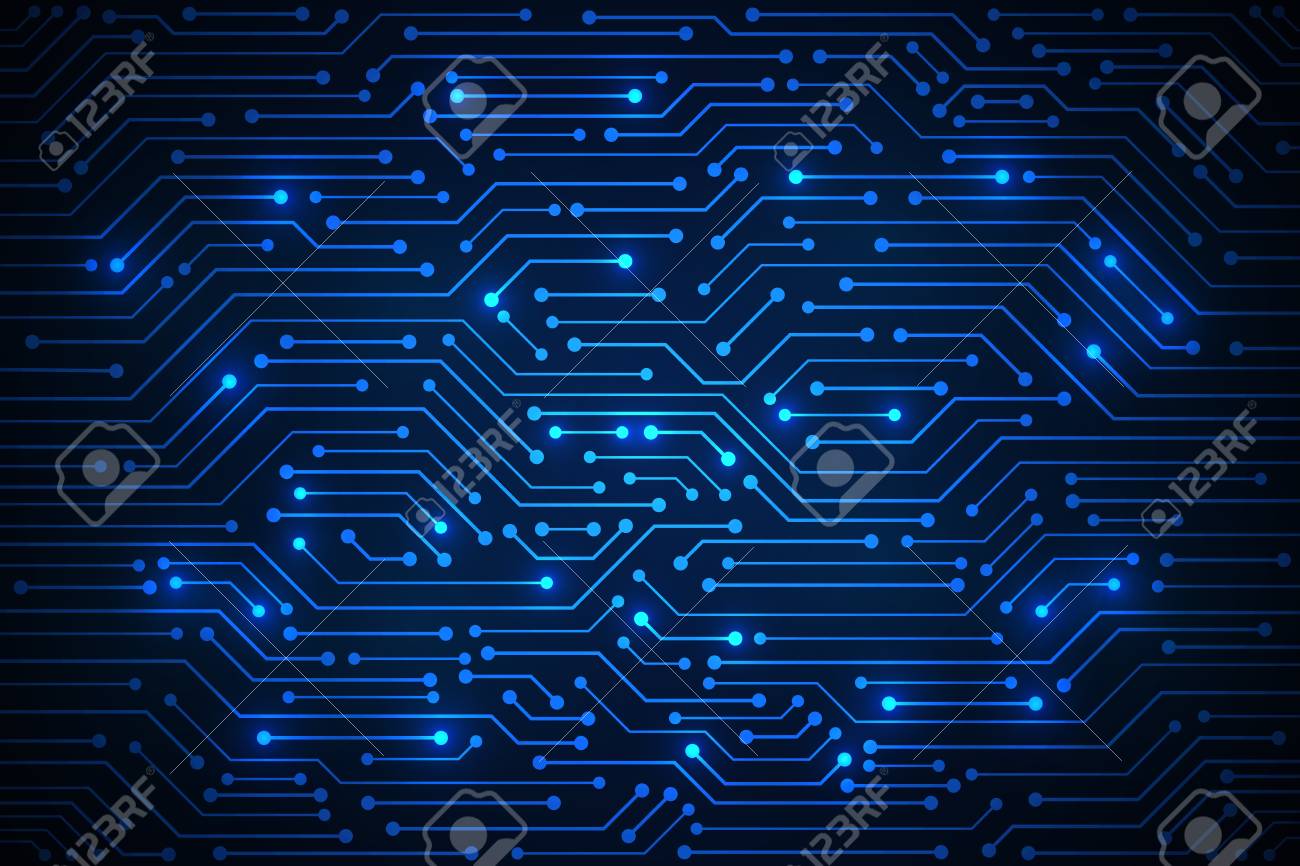 abstract technology background blue circuit board pattern royalty blue circuit board pattern