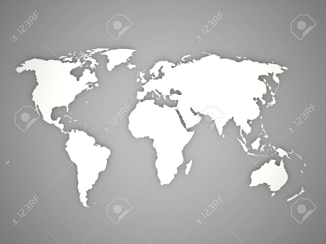 world black and white map