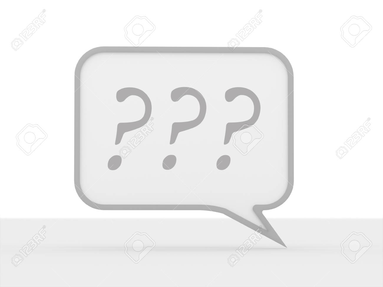Speech bubble with question marks isolated on white background - 20067644 Speech bubble with question marks isolated on white background - 20067644