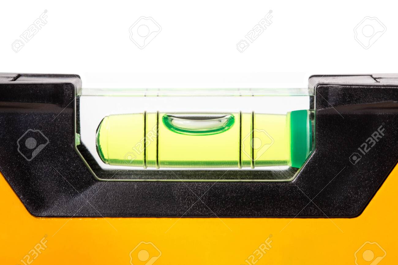 Spirit Level Close Up On White Background Construction Bubble Stock Photo Picture And Royalty Free Image Image