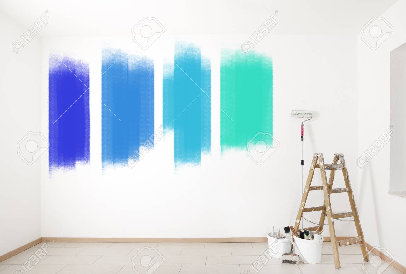 Una Seleccion De Colores Brillantes En Una Pared Con Herramientas