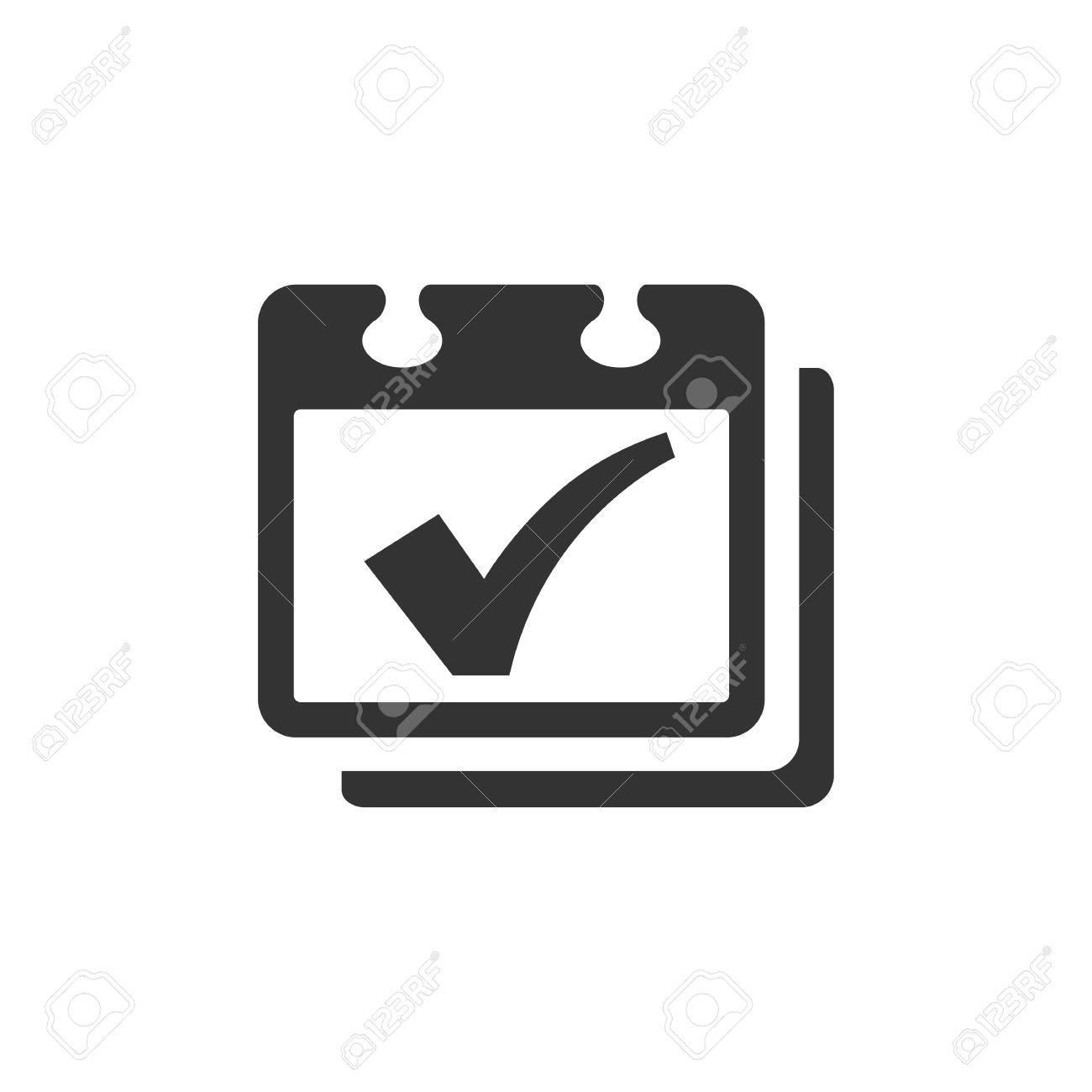Kalender Hakchen Symbol In Einzelne Graue Farbe Zeitplan Fur Die Erinnerung An Den Terminplaner Lizenzfrei Nutzbare Vektorgrafiken Clip Arts Illustrationen Image