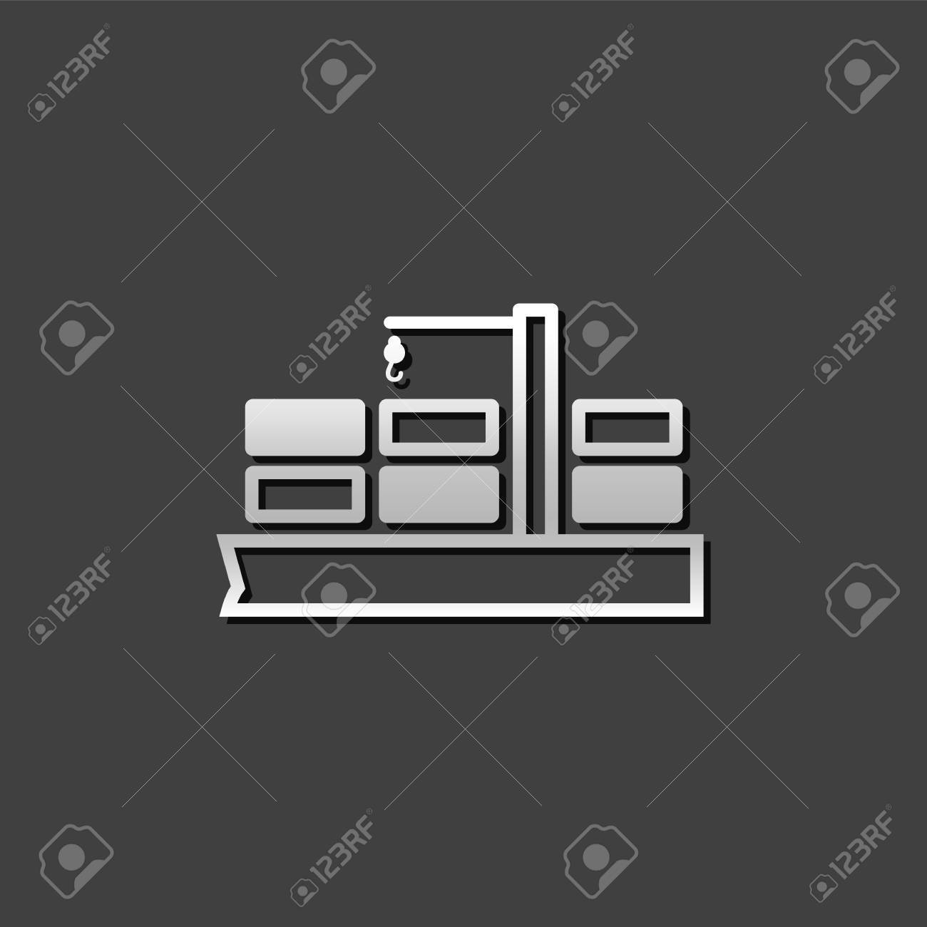 industrial grey color color chart container shipping icon in metallic grey color style industrial distribution import export stock vector shipping icon in metallic grey color style industrial grey color color chart container shipping icon in metallic grey color style industrial distribution import export stock vector shipping icon in metallic grey color style