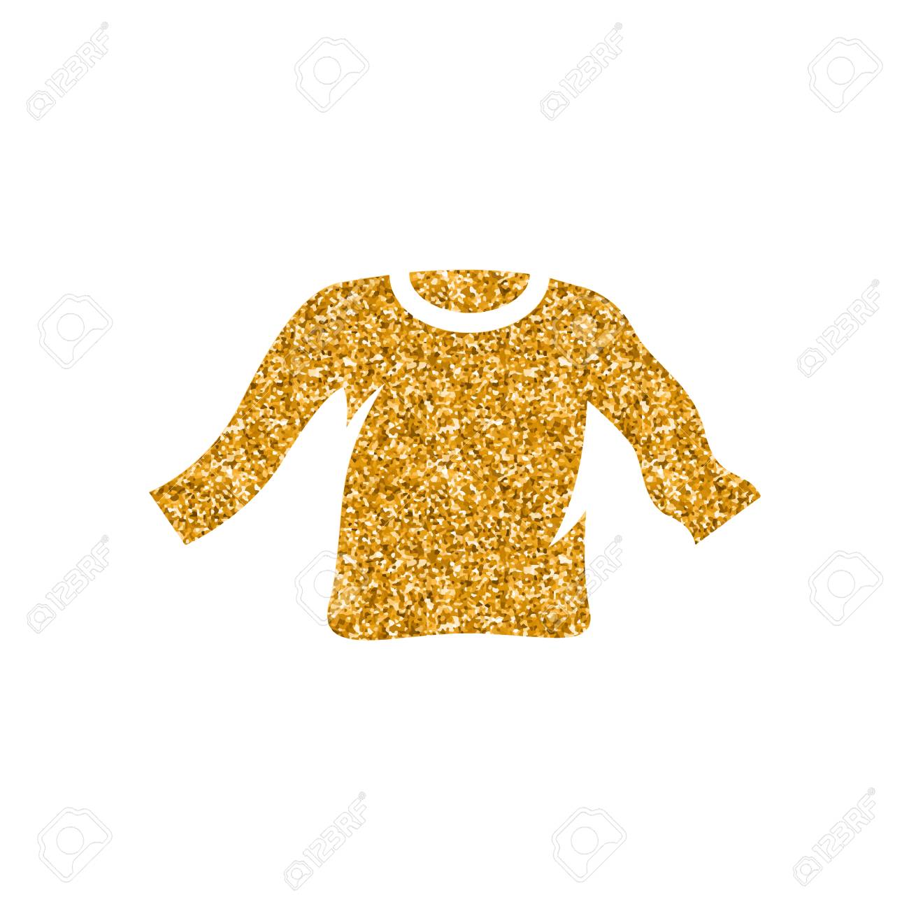 gold glitter long sleeve top
