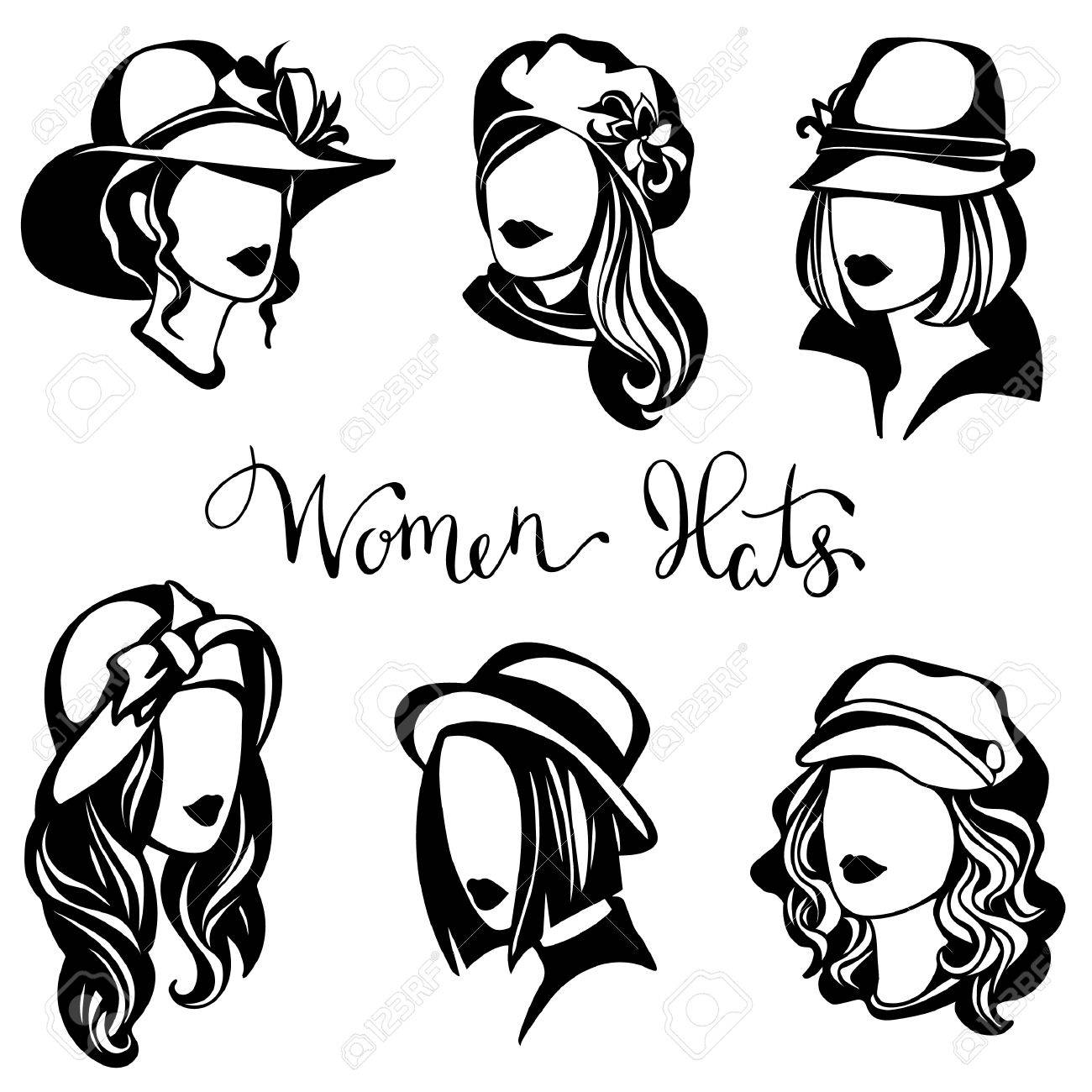 black and white womens hats