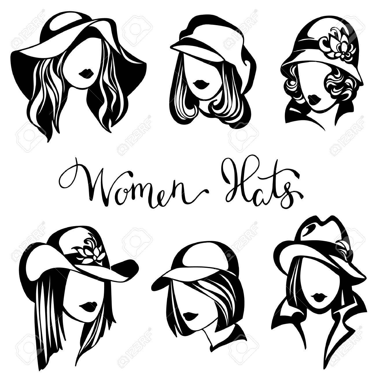 vector set of black