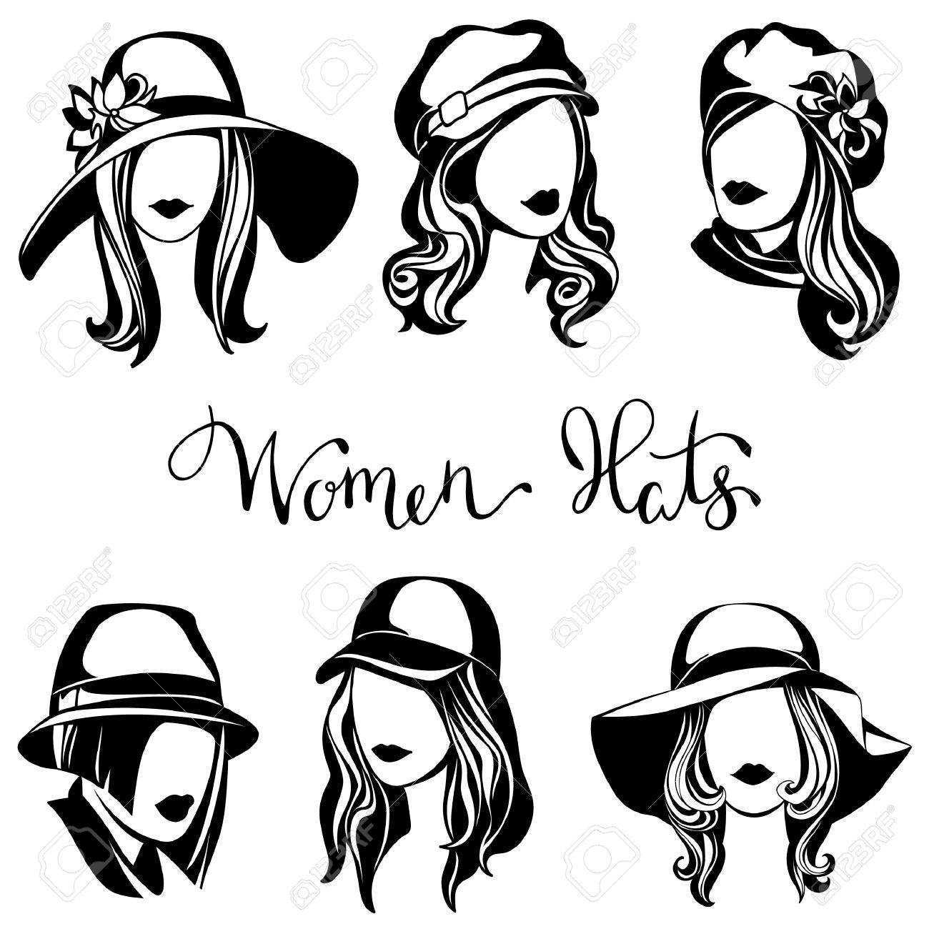 vector set of black