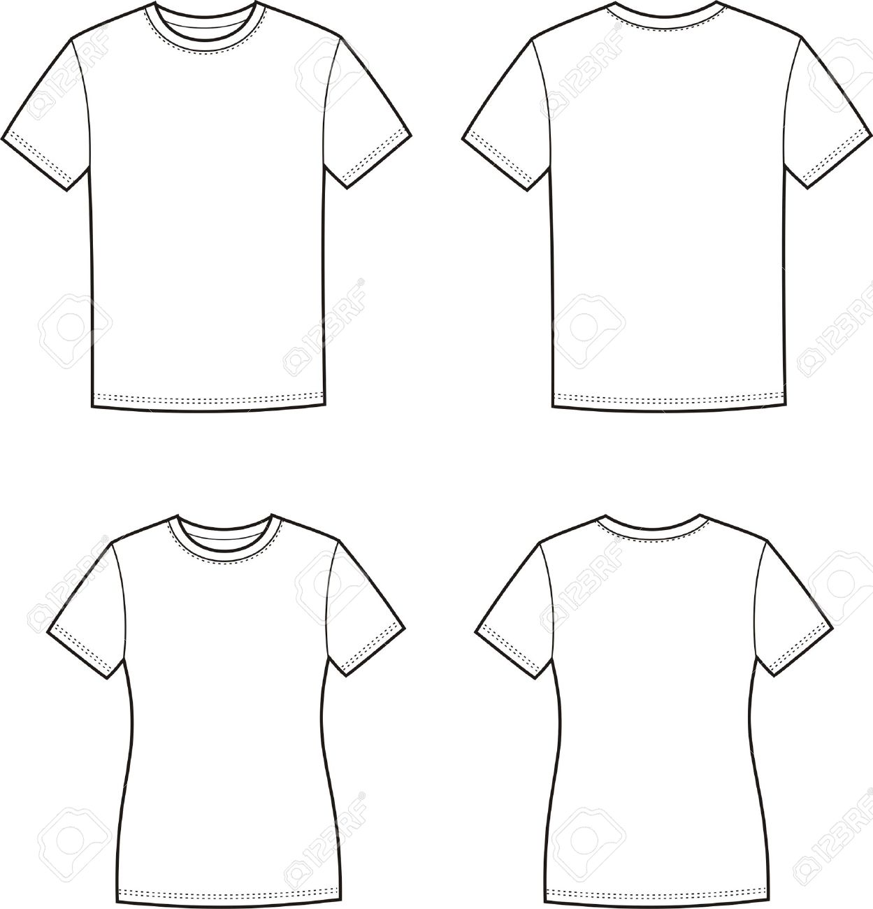 Ilustración De Los Hombres Y De Las Mujeres S S Camisetas Ilustración Vectorial De Los Hombres Y De Las Mujeres S S