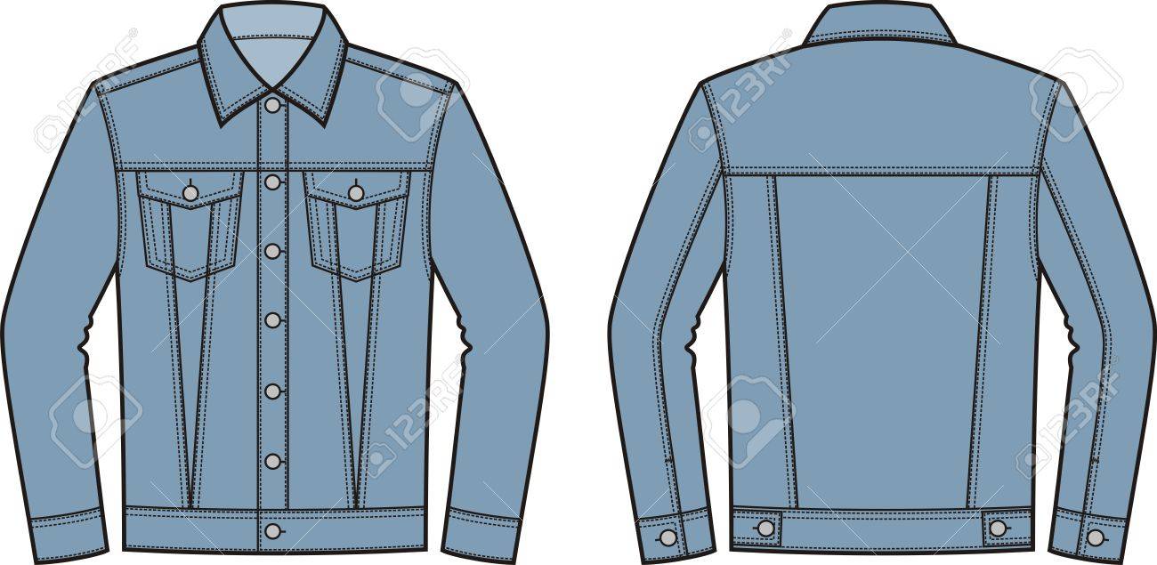 jean jacket front and back