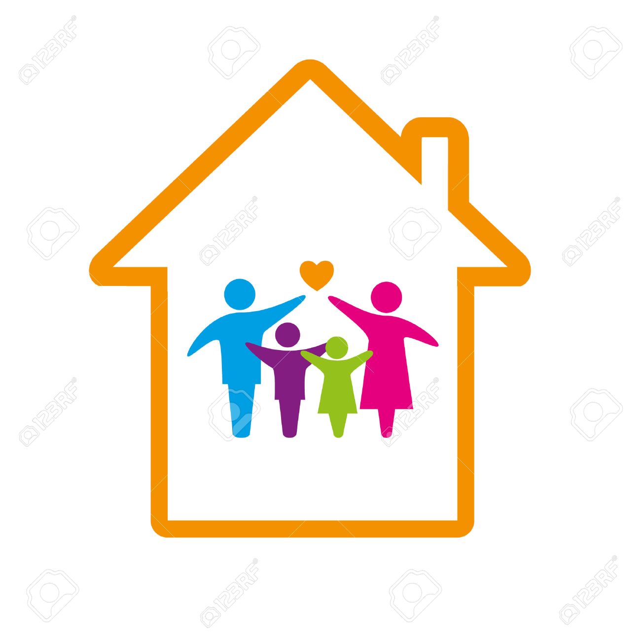 family logo concept royalty free cliparts vectors and stock