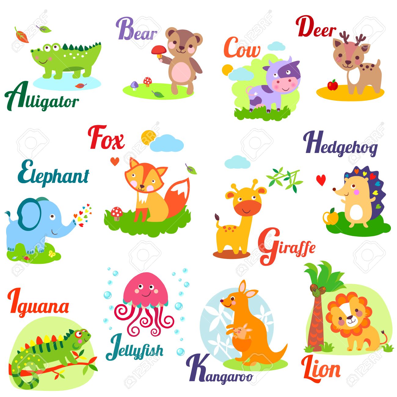 Cute Animal Alphabet For ABC Book. Vector Illustration Of Cartoon Animals. A,b, C, D, E, F, G, H, I, J, K, L Royalty Free SVG, Cliparts, Vectors, And Stock Illustration. Image 46373430. Cute Animal Alphabet For ABC Book. Vector Illustration Of Cartoon Animals. A,b, C, D, E, F, G, H, I, J, K, L Royalty Free SVG, Cliparts, Vectors, And Stock Illustration. Image 46373430.