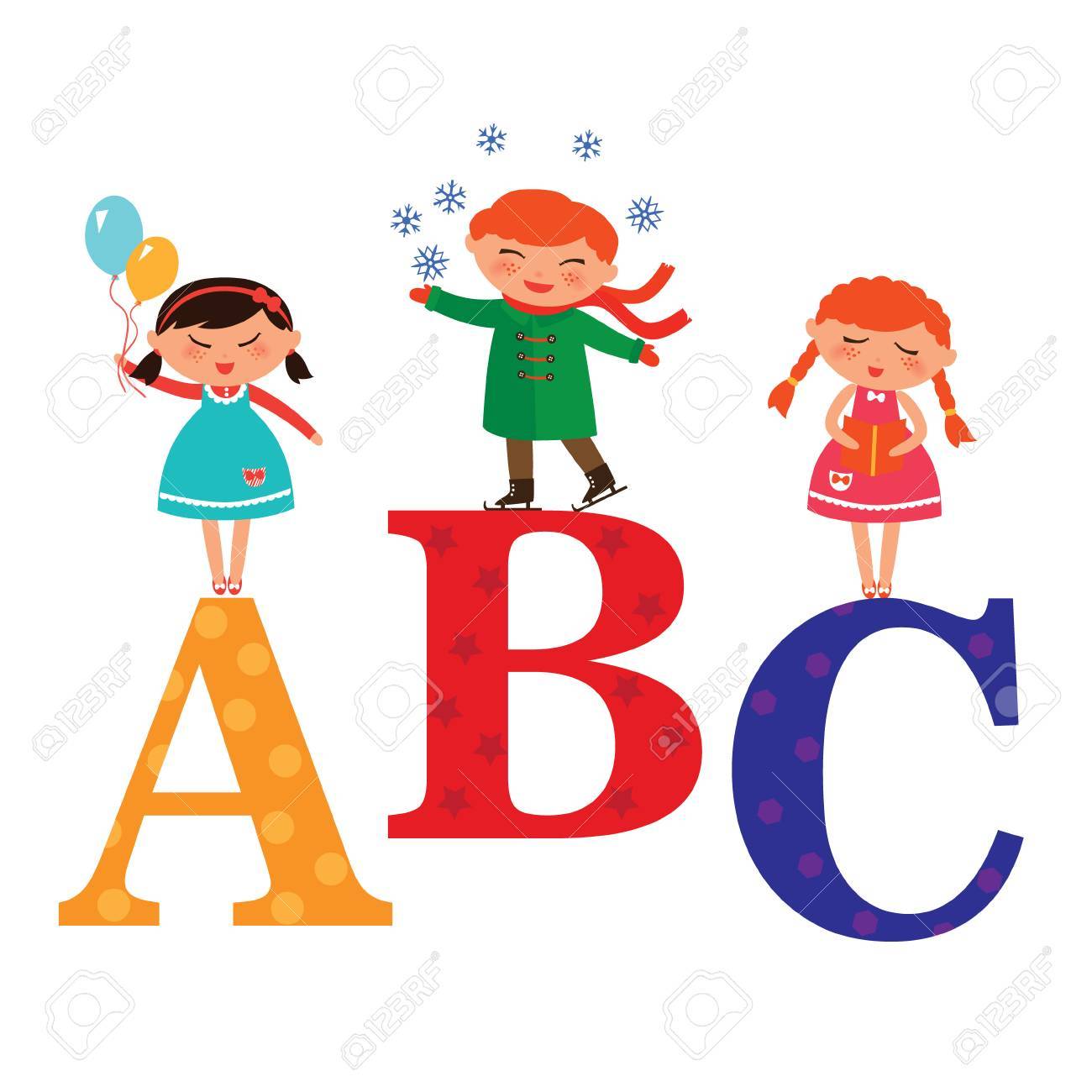 Ilustracion Vectorial De Los Ninos Lindo Con Los Bloques De Abc Abc Cartas Ilustraciones Vectoriales Clip Art Vectorizado Libre De Derechos Image 54229101