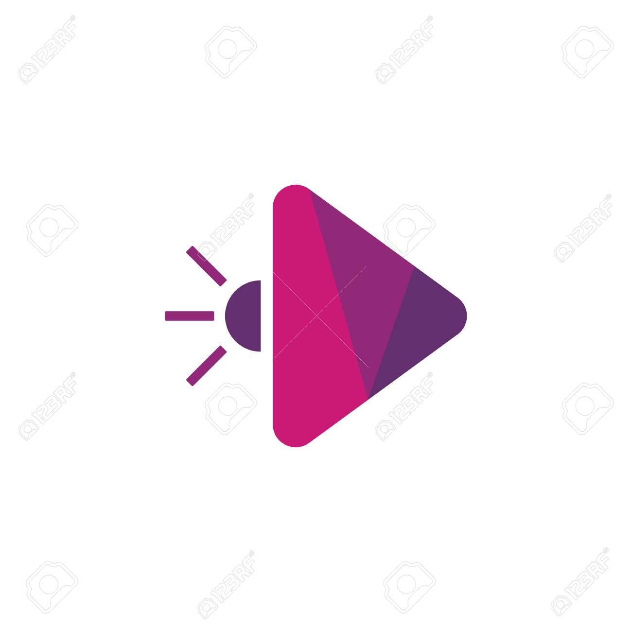 音楽再生メディア アイコン ロゴのデザイン要素のイラスト素材 ベクタ Image