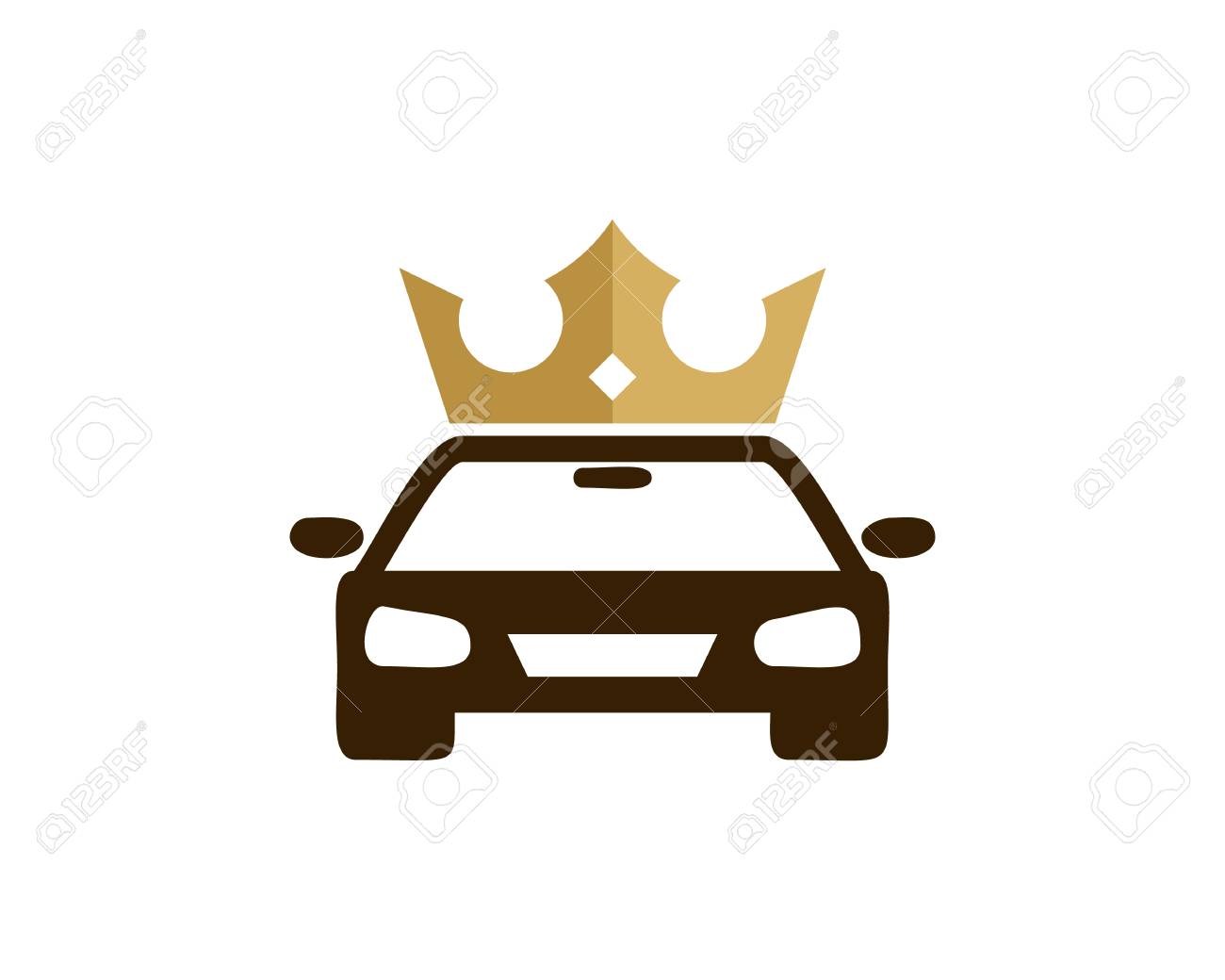 Car With Crown Icon Logo Design Element Royalty Free Cliparts Vectors And Stock Illustration Image 80612480