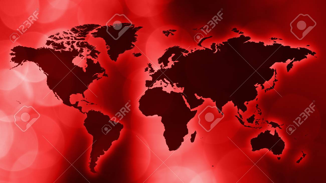 Red World Map Breaking News Background Stock Photo Picture And Royalty Free Image Image