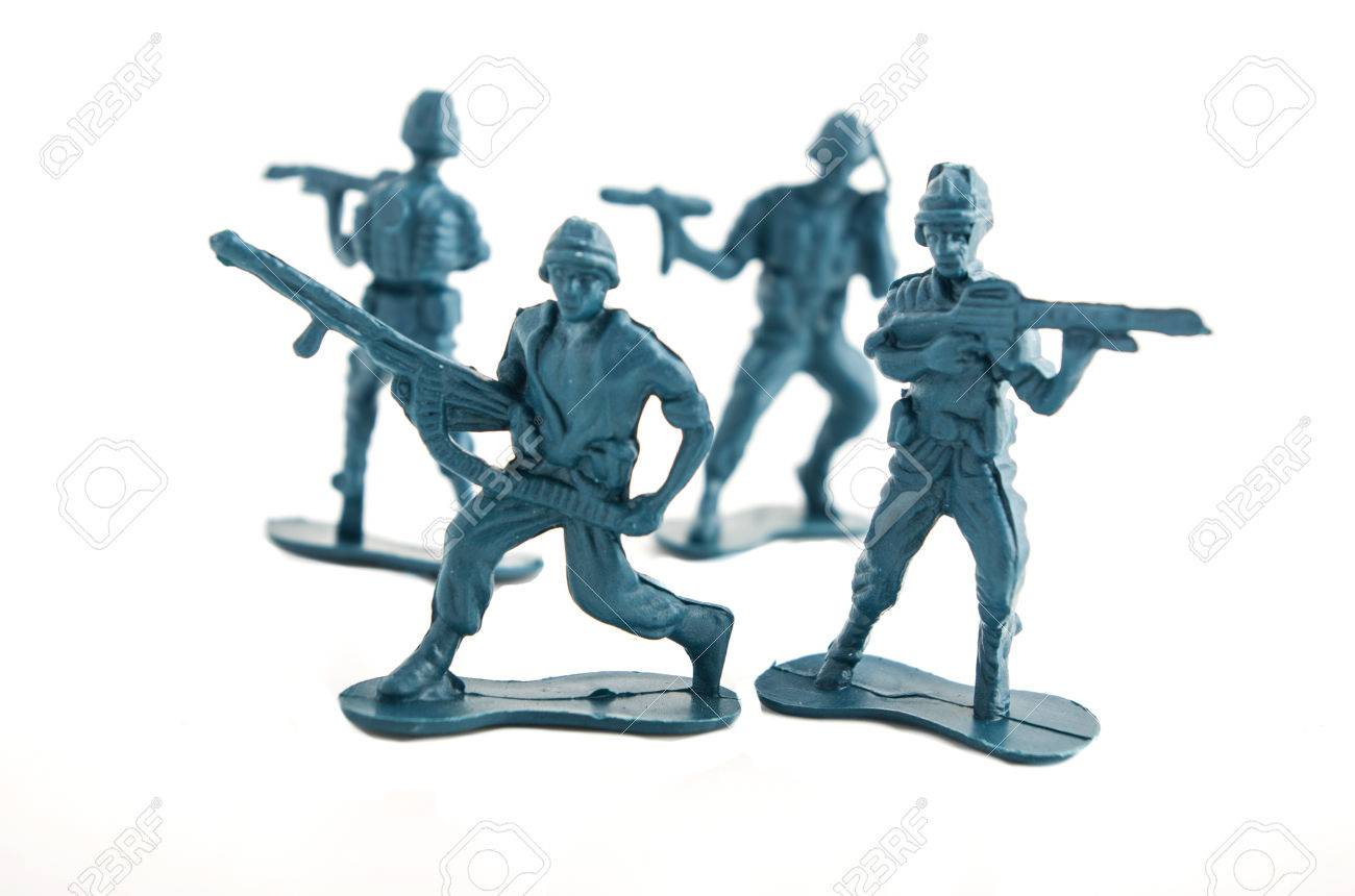 blue toy soldiers
