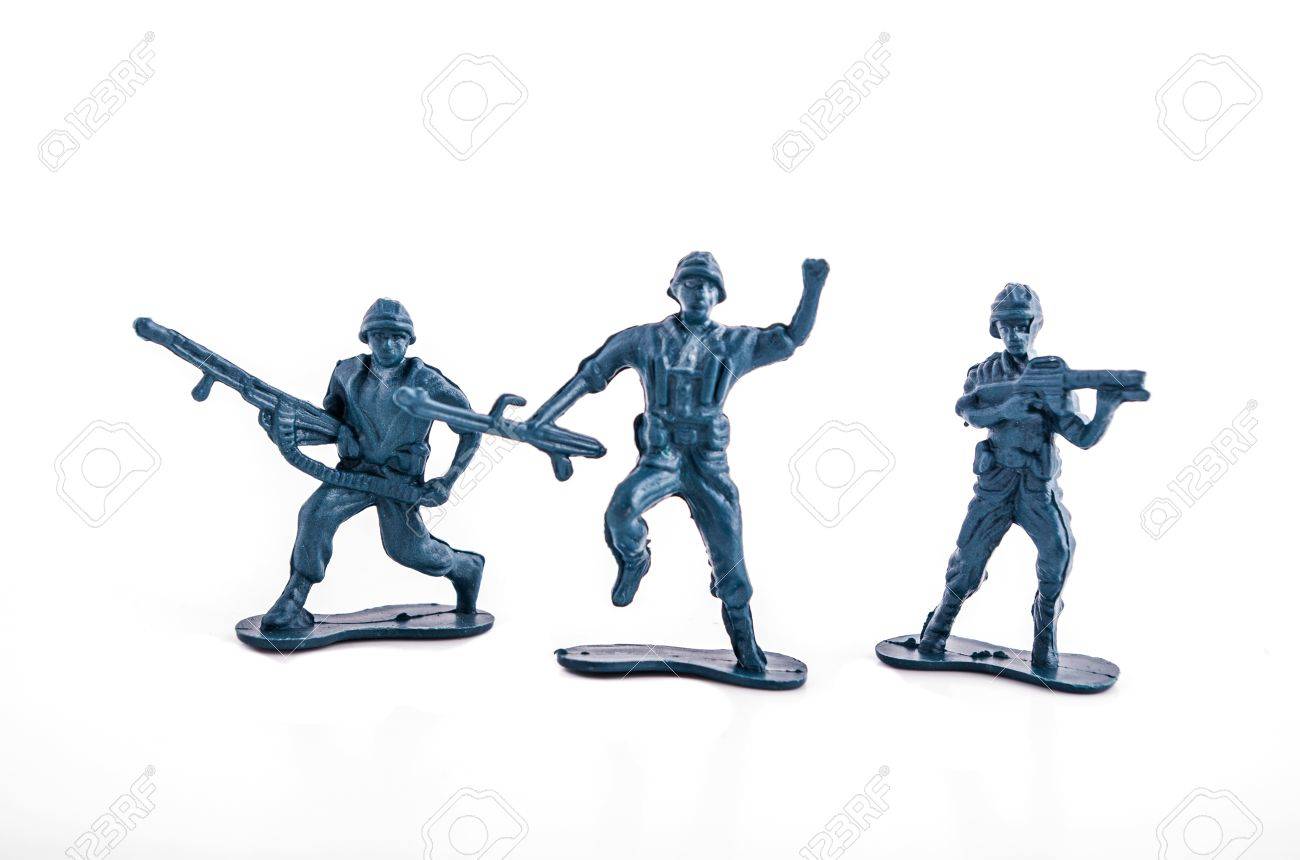 blue toy soldiers