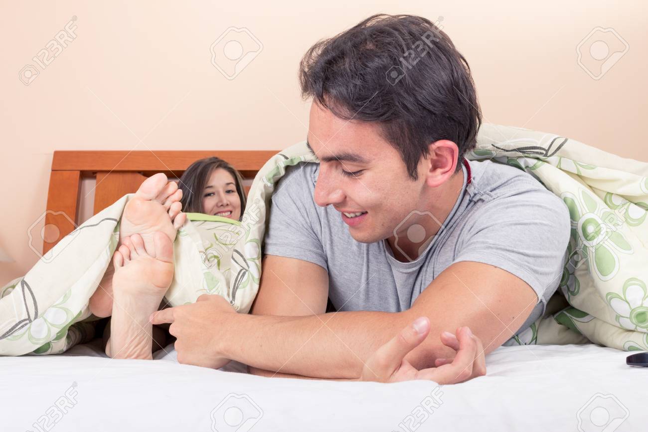Girlfriend feet tickle