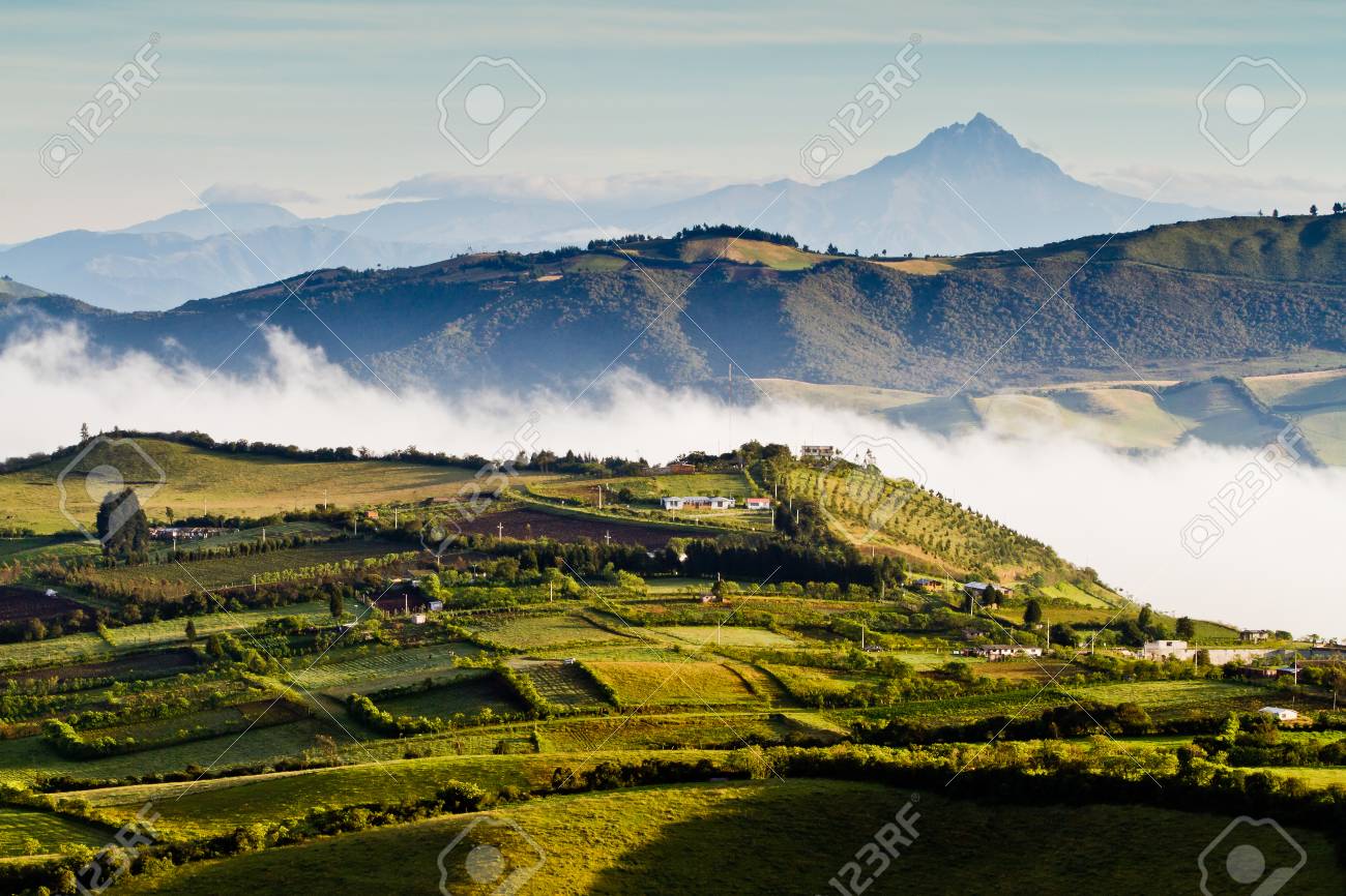 Beautiful Andean Highland Landscape View From Nono Ecuador Stock Photo Picture And Royalty Free Image Image 45012020
