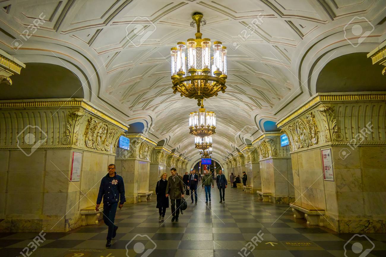 Moscow Russia April 29 18 People Walking In Prospekt Mira Stock Photo Picture And Royalty Free Image Image