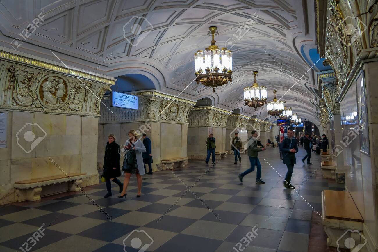 Moscow Russia April 29 18 People Walking In Prospekt Mira Stock Photo Picture And Royalty Free Image Image