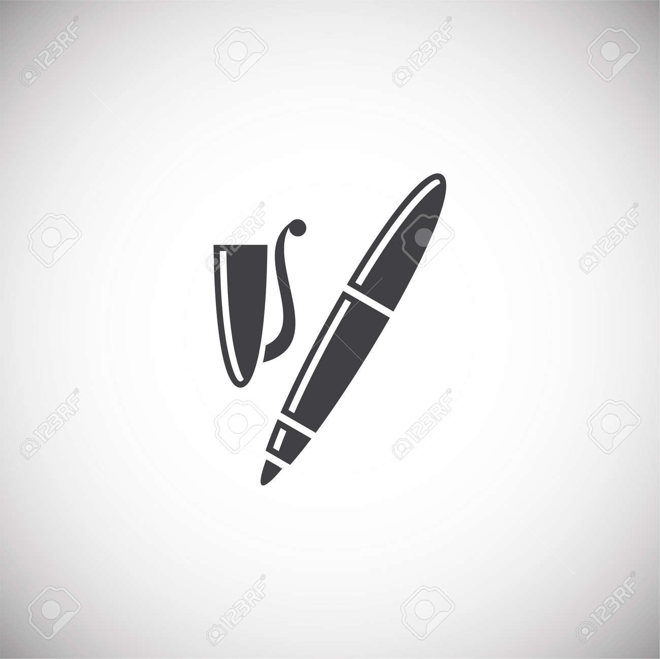 Pen icon on background for graphic and web design. Simple illustration. Internet concept symbol for website button or mobile app - 150814560 Pen icon on background for graphic and web design. Simple illustration. Internet concept symbol for website button or mobile app - 150814560