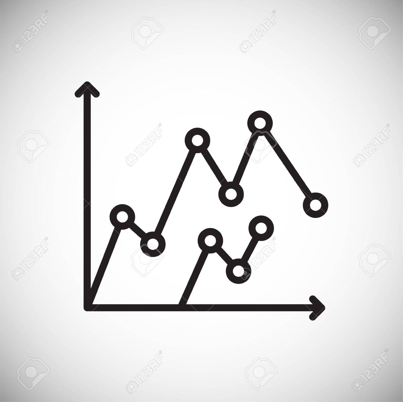 Graph line icon on background for graphic and web design. Simple vector sign. Internet concept symbol for website button or mobile app - 150727317 Graph line icon on background for graphic and web design. Simple vector sign. Internet concept symbol for website button or mobile app - 150727317