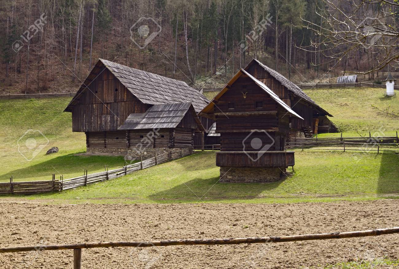 The Two Three Storey Barns Have Been Constructed Using Timber
