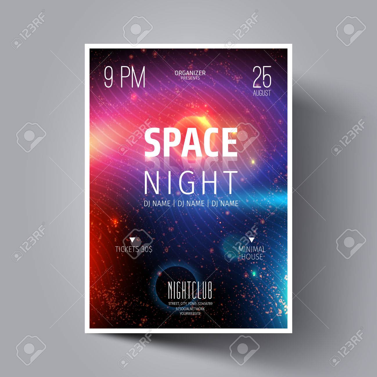 electronic music festival or night club party flyer leaflet banners club flyer wallpaper