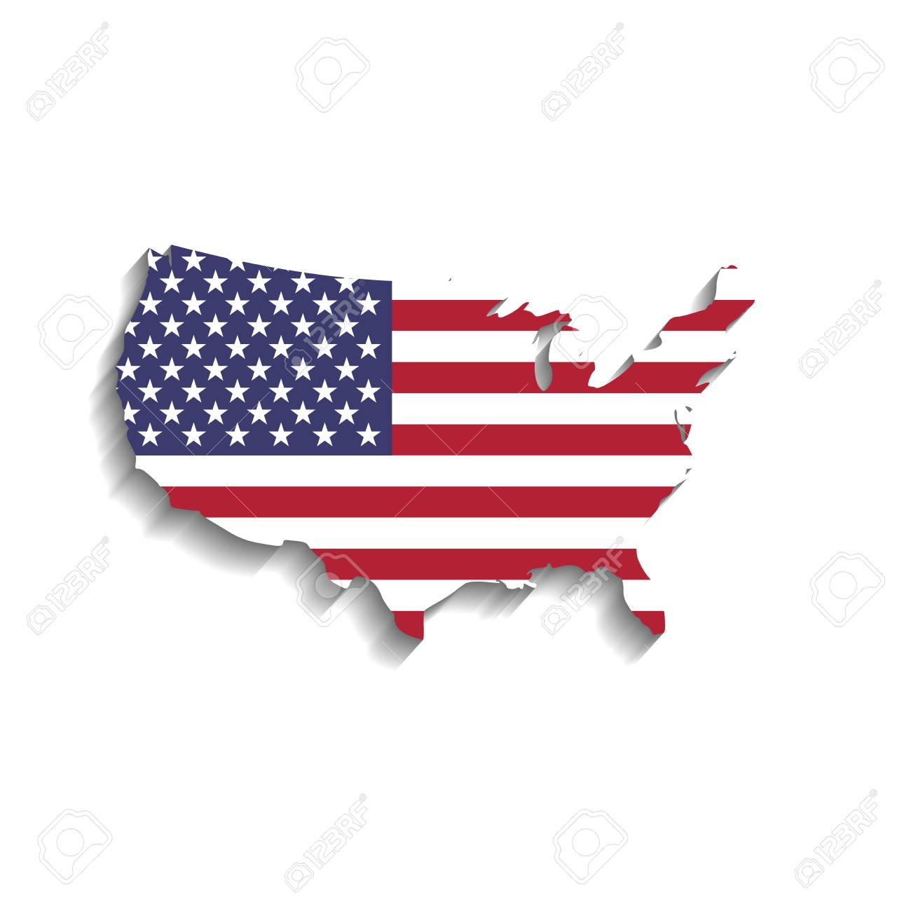 usa flag in a