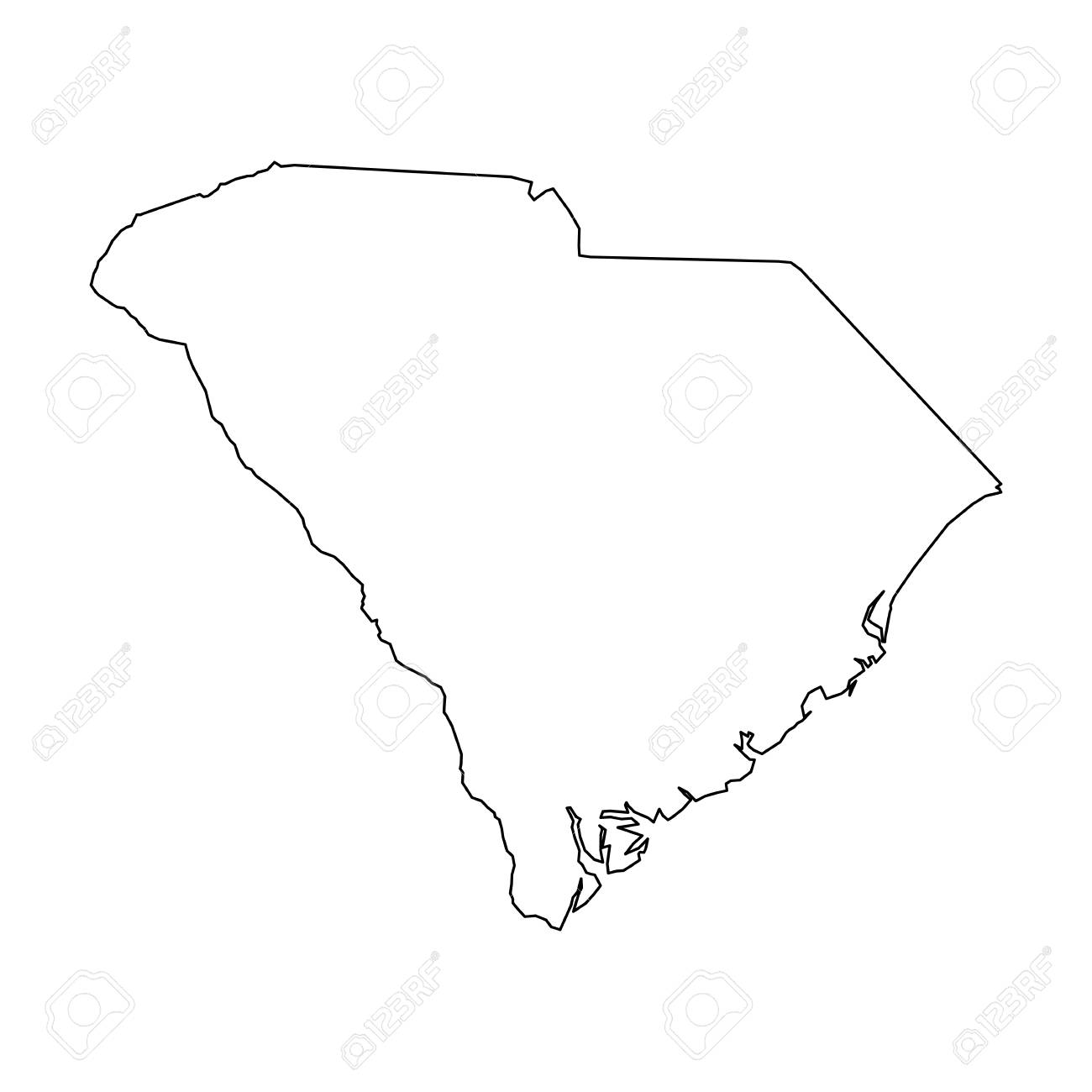south-carolina-state-of-usa-solid-black-outline-map-of-country-area-simple-flat-vector-illustration-royalty-free-svg-cliparts-vectors-and-stock-illustration-image-119579005 for Free Printable Map Of South Carolina South Carolina, State Of USA - Solid Black Outline Map Of Country Area. Simple Flat Vector Illustration. Royalty Free SVG, Cliparts, Vectors, and Stock Illustration. Image 119579005. for Free Printable Map Of South Carolina