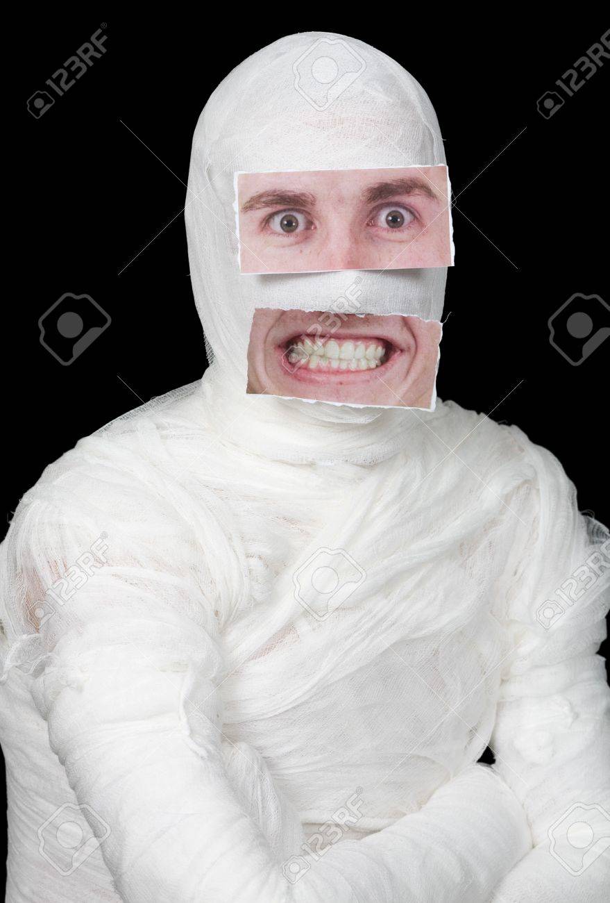 黒 False 紙の顔を持つ包帯男 の写真素材 画像素材 Image 黒 False 紙の顔を持つ包帯男 の写真素材 画像素材 Image
