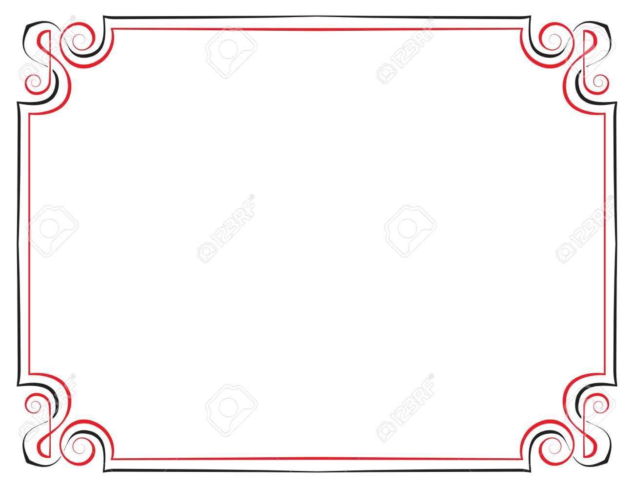 vector vintage frame black