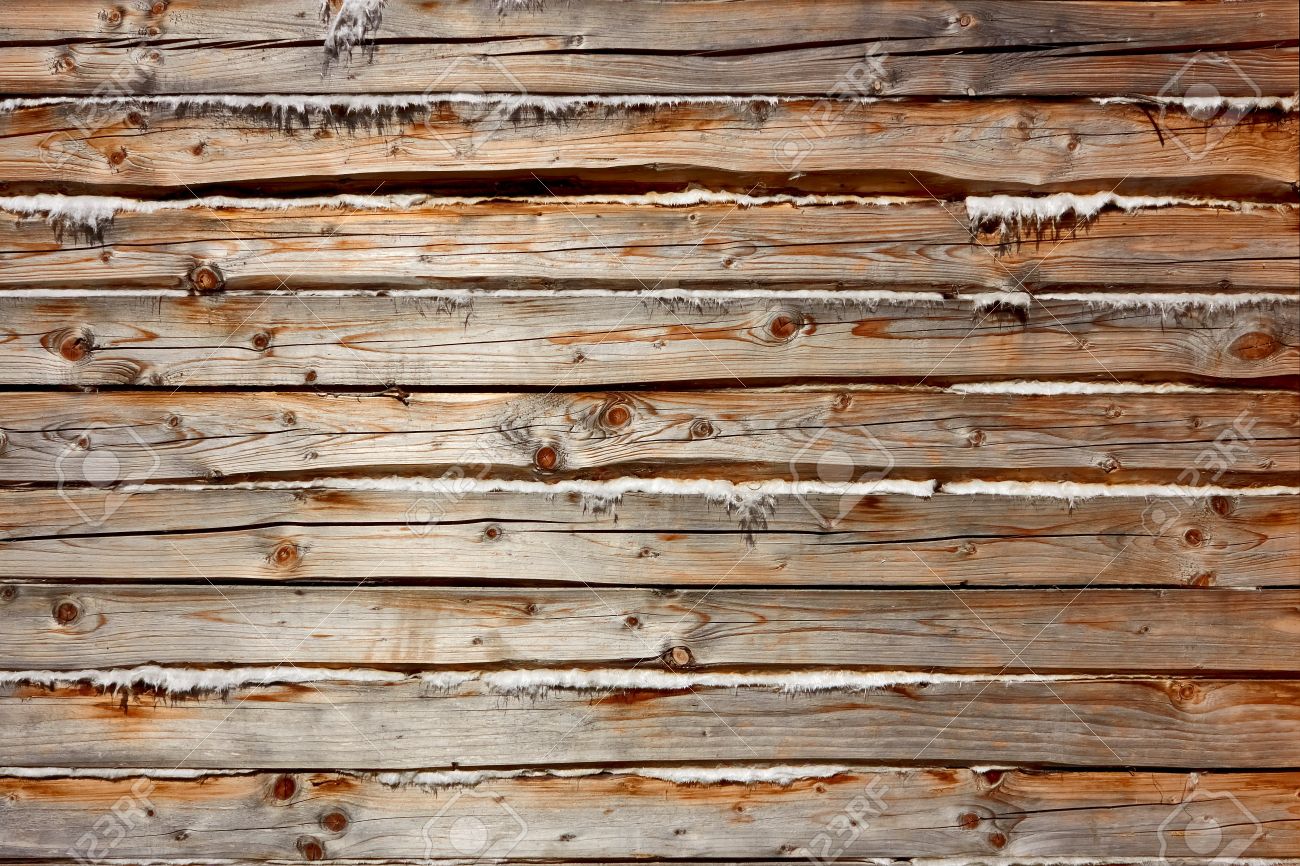 old wooden logs with