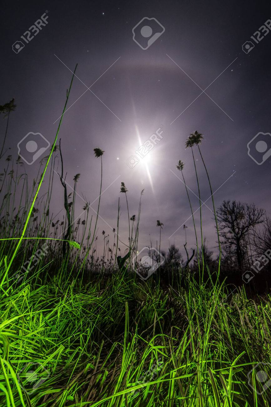珍しい月 夜の神秘的な風景の背景の Ufo レイ の写真素材 画像素材 Image 珍しい月 夜の神秘的な風景の背景の Ufo レイ の写真素材 画像素材 Image