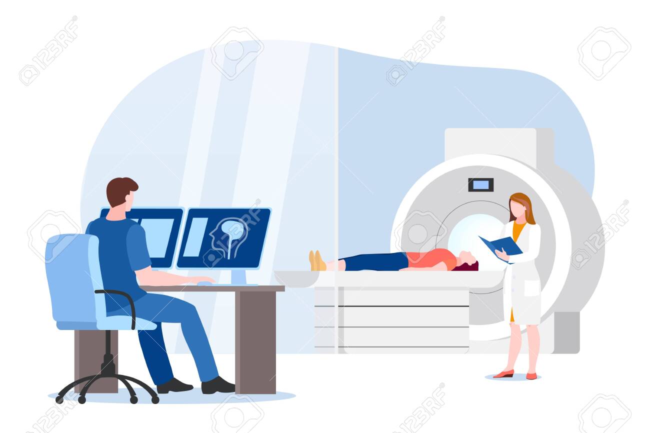 Doctor And Nurse Prepare For Magnetic Resonance Imaging Scan Of Patient. Vector Flat Cartoon Illustration Of Hospital Lab Equipment. MRI Medical Modern Diagnostic Concept. Royalty Free SVG, Cliparts, Vectors, And Stock Illustration. Doctor And Nurse Prepare For Magnetic Resonance Imaging Scan Of Patient. Vector Flat Cartoon Illustration Of Hospital Lab Equipment. MRI Medical Modern Diagnostic Concept. Royalty Free SVG, Cliparts, Vectors, And Stock Illustration.