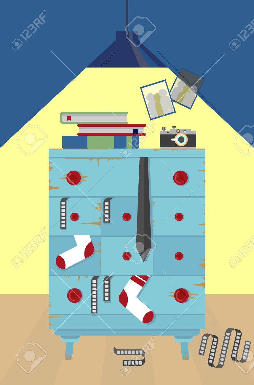 写真家のアパートには家具 快適な家具と家のリビング ルームのインテリア もののうち該当する引き出しの古いぼろぼろの胸 漫画のベクトル図です のイラスト素材 ベクタ Image 写真家のアパートには家具 快適な家具と家のリビング ルームのインテリア もののうち該当する引き出しの古いぼろぼろの胸 漫画のベクトル図です のイラスト素材 ベクタ Image