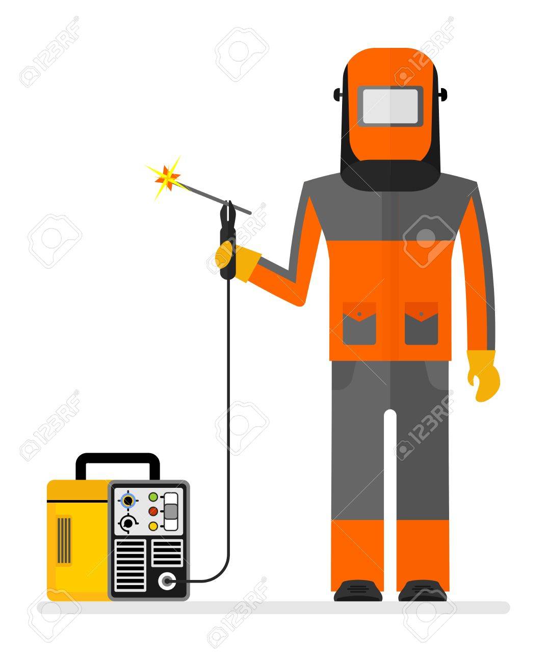 Welder In A Protective Mask Working With Welding Machine Conceptual Royalty Free Cliparts Vectors And Stock Illustration Image 55933905 Check out inspiring examples of welder artwork on deviantart, and get inspired by our community of talented artists. 123rf com
