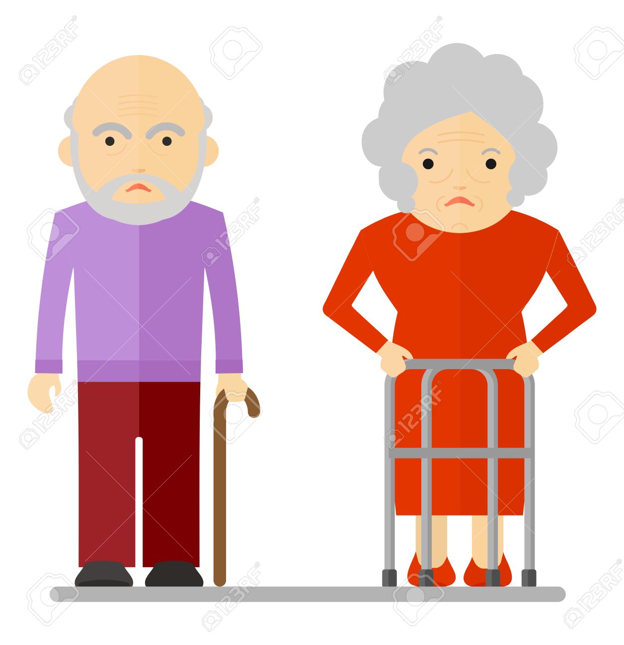 Image result for cartoon old people