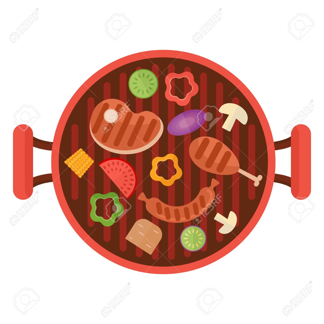 Carne Y Verduras A La Parrilla. Ilustración Vectorial De Dibujos Animados Plana. Los Objetos Aislados Sobre Un Fondo Blanco. Ilustraciones Svg, Vectoriales, Clip Art Vectorizado Libre De Derechos. Image 61772499. Carne Y Verduras A La Parrilla. Ilustración Vectorial De Dibujos Animados Plana. Los Objetos Aislados Sobre Un Fondo Blanco. Ilustraciones Svg, Vectoriales, Clip Art Vectorizado Libre De Derechos. Image 61772499.