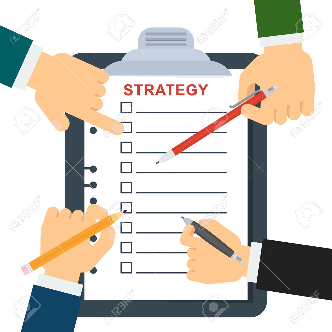 businessman writes a daily routine schedule agenda and planning planning daily schedule