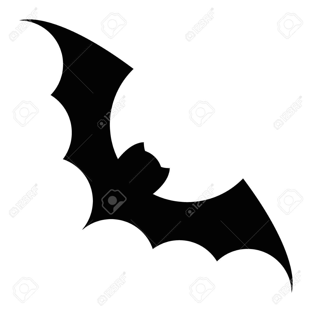 Bat Silhouette Vector Black Icon Isolated On A White Background Illustration For Decoration Of Congratulatory Products For Halloween Royalty Free Cliparts Vectors And Stock Illustration Image 86096383