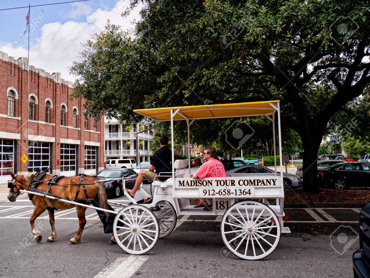 Savannah In Georgia Is Known For Its Manicured Parks Horse Drawn