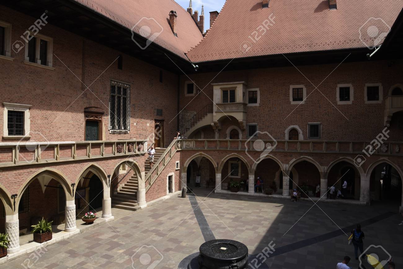 The Quadrangle Of The Jagiellonian University In Krakow Poland Stock Photo Picture And Royalty Free Image Image 115219420