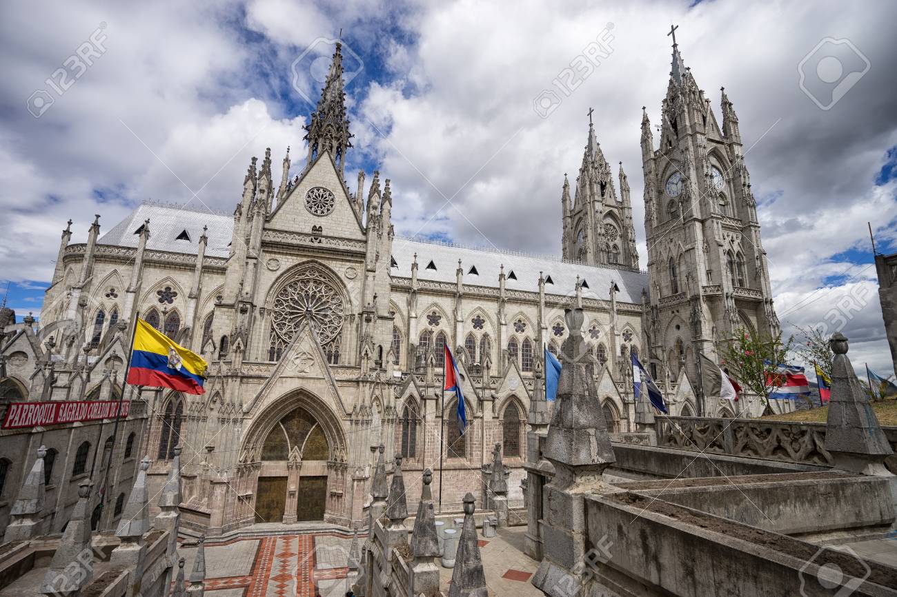 Basilica De Voto Nacional Quito A Neo Gothic Style Architecture Stock Photo Picture And Royalty Free Image Image 71657225