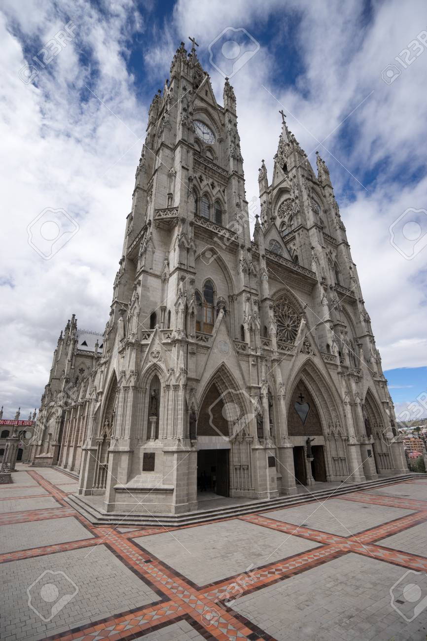 Basilica De Voto Nacional Quito A Neo Gothic Style Architecture Stock Photo Picture And Royalty Free Image Image 71657489