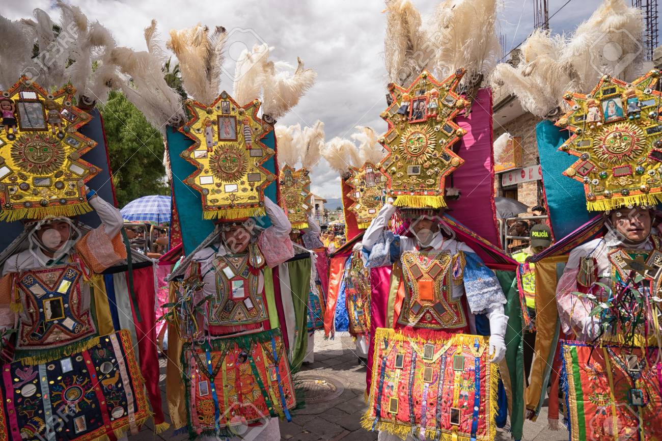 June 17 2017 Pujili Ecuador The Corpus Christi Parade Is